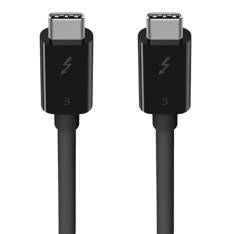 Belkin Thunderbolt 3-Kabel USB-C-/USB-C 40 Gbit/s 100W 0.8m schwarz